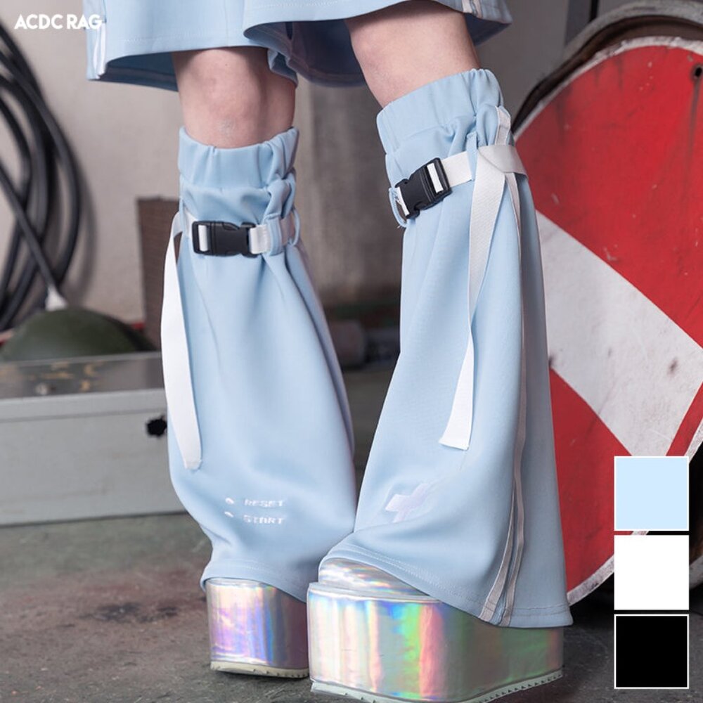ACDC RAG Game Over Pastel Blue Leg Warmer